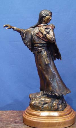 Bronze by Susan Kliewer, "Sacajawea"