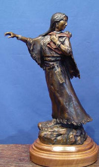 Bronze by Susan Kliewer, "Sacajawea"