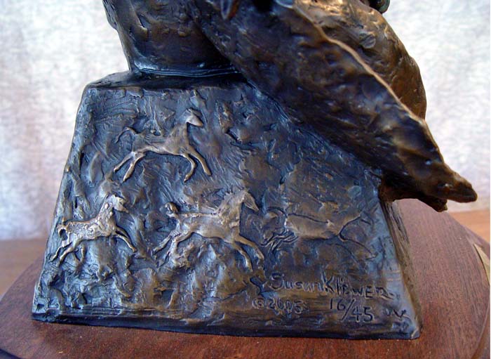 Sculpture - Bronzes, "Spirit Wind", Bronze by Susan Kliewer,