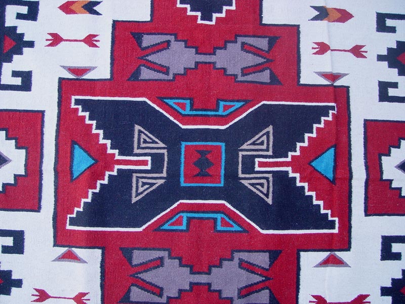 Southwest Area Rug, Navajo Teec Nos Pos Style, Contemporary 10' x 14'