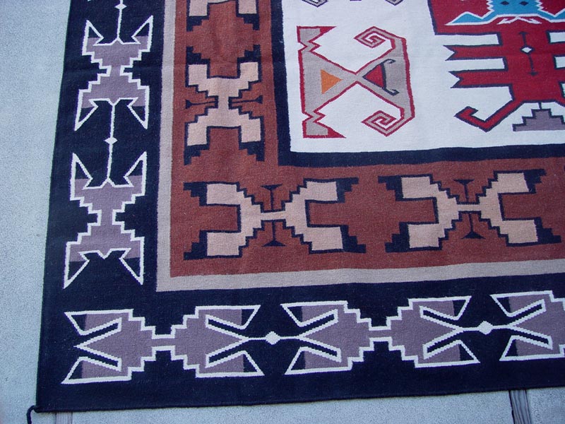 Southwest Area Rug, Navajo Teec Nos Pos Style, Contemporary 10' x 14'