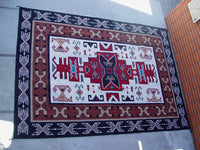 Southwest Area Rug, Navajo Teec Nos Pos Style, Contemporary 10' x 14'