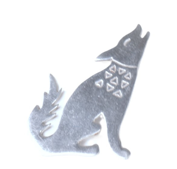 Navajo Sterling Silver Coyote Pin