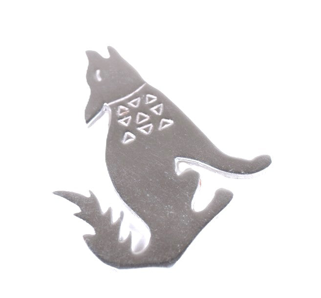 Navajo Sterling Silver Coyote Pin