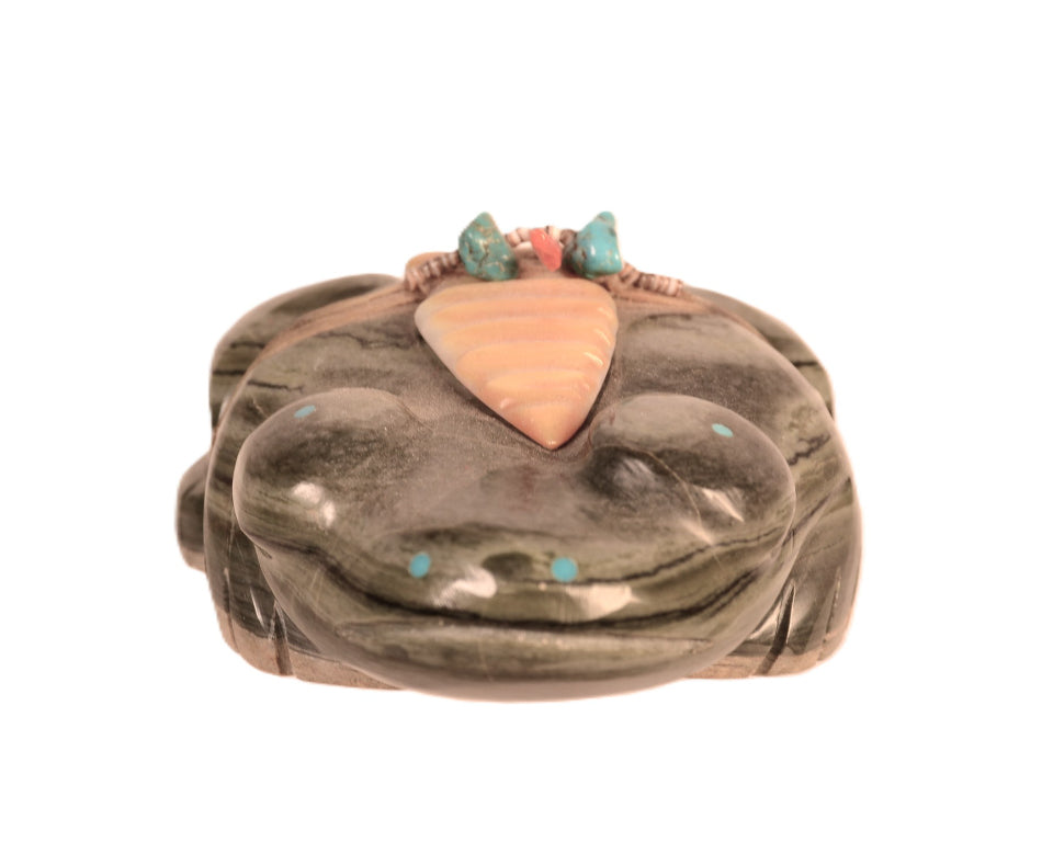 Very Large Serpentine Frog Fetish By Peter and Dinah Gasper