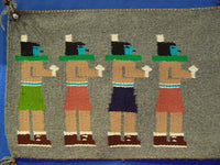 Navajo Rug, Four Dancing Yei ca. 1970