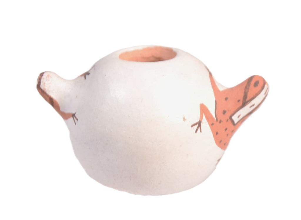 Zuni Pueblo Miniature Frog Seed Jar By Agnes Peynetsa