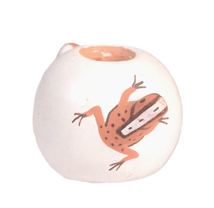 Zuni Pueblo Miniature Frog Seed Jar By Agnes Peynetsa