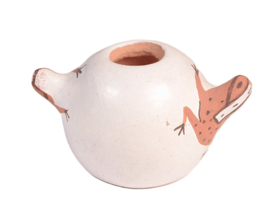 Zuni Pueblo Miniature Frog Seed Jar By Agnes Peynetsa