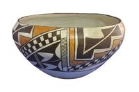Acoma Pueblo Indian Historic Polychrome Pottery - Storage Bowl