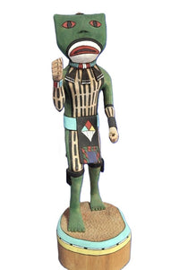 Hopi Pueblo Frog Kachina Doll By Terrance Lewis