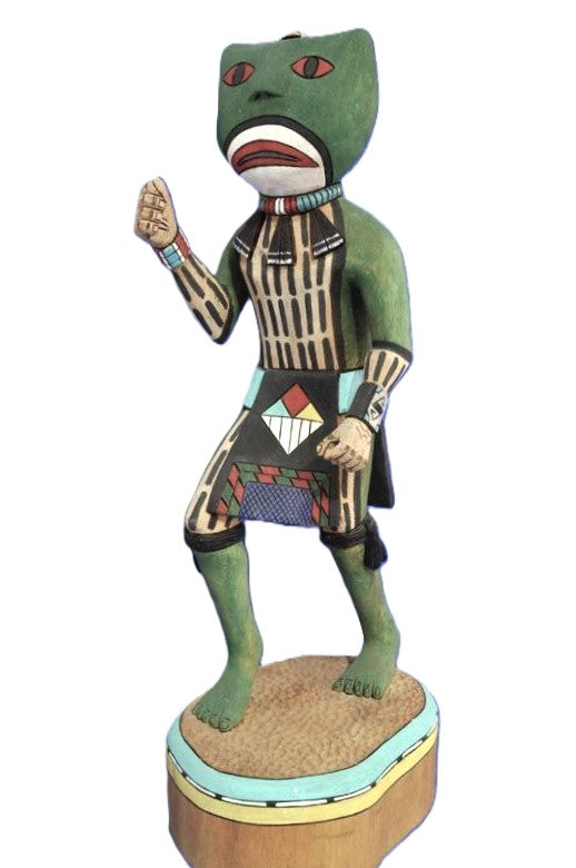 Hopi Pueblo Frog Kachina Doll By Terrance Lewis
