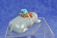Zuni Fetish: Mole with Turquoise Eyes by Thelma and Aaron Sheche