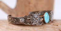 Navajo Turquoise Bracelet By Fred Harvey