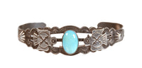 Navajo Turquoise Bracelet By Fred Harvey