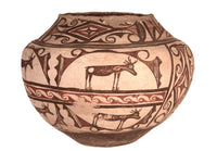 Historic Zuni Pueblo Poly-chrome Olla Pottery