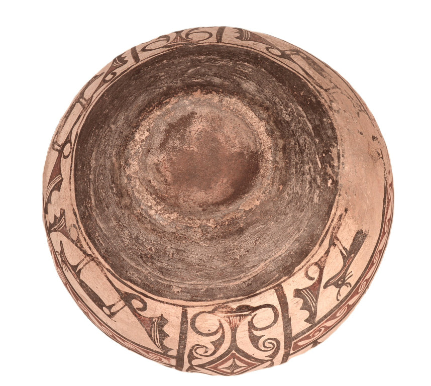 Historic Zuni Pueblo Poly-chrome Olla Pottery