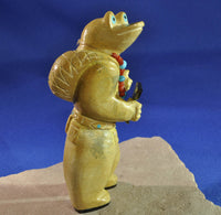 Zuni Frog Fetish in Travertine by Freddie Leekya