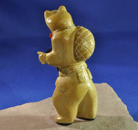 Zuni Frog Fetish in Travertine by Freddie Leekya