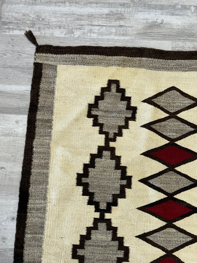 Early Navajo Ganado Rug with Cloud Motif