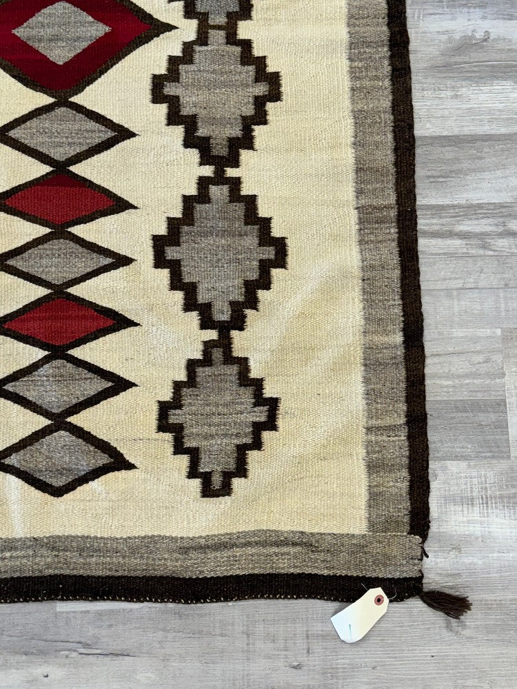 Early Navajo Ganado Rug with Cloud Motif