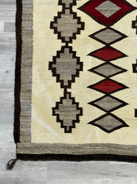 Early Navajo Ganado Rug with Cloud Motif