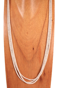 Santo Domingo Pueblo White Shell Heishi Necklace