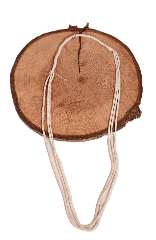 Santo Domingo Pueblo White Shell Heishi Necklace
