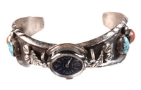 Navajo Sterling Silver Watch Bracelet