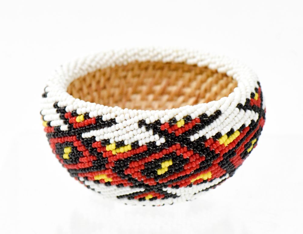 Paiute beaded basket