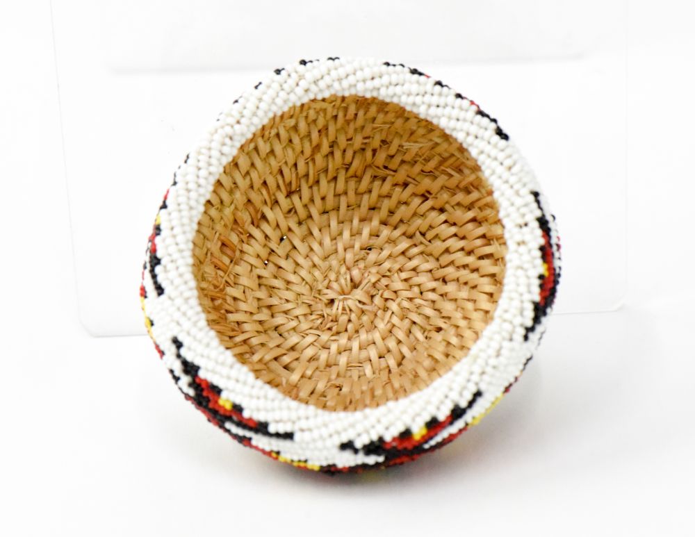 Paiute beaded basket