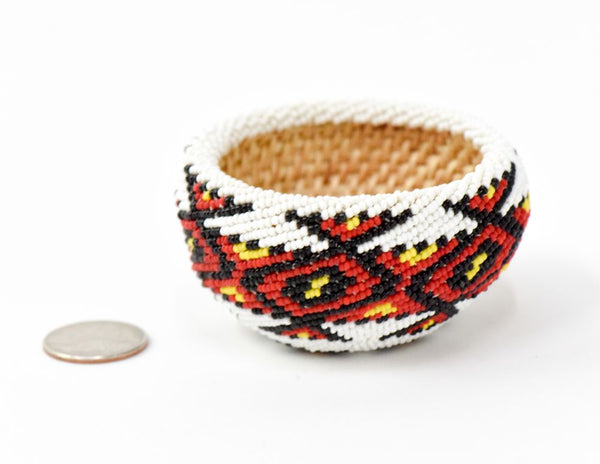 Paiute beaded basket