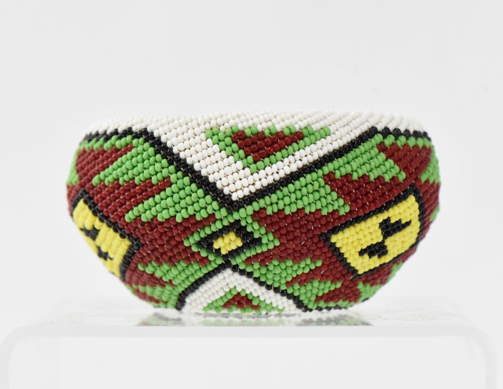 Paiute beaded basket