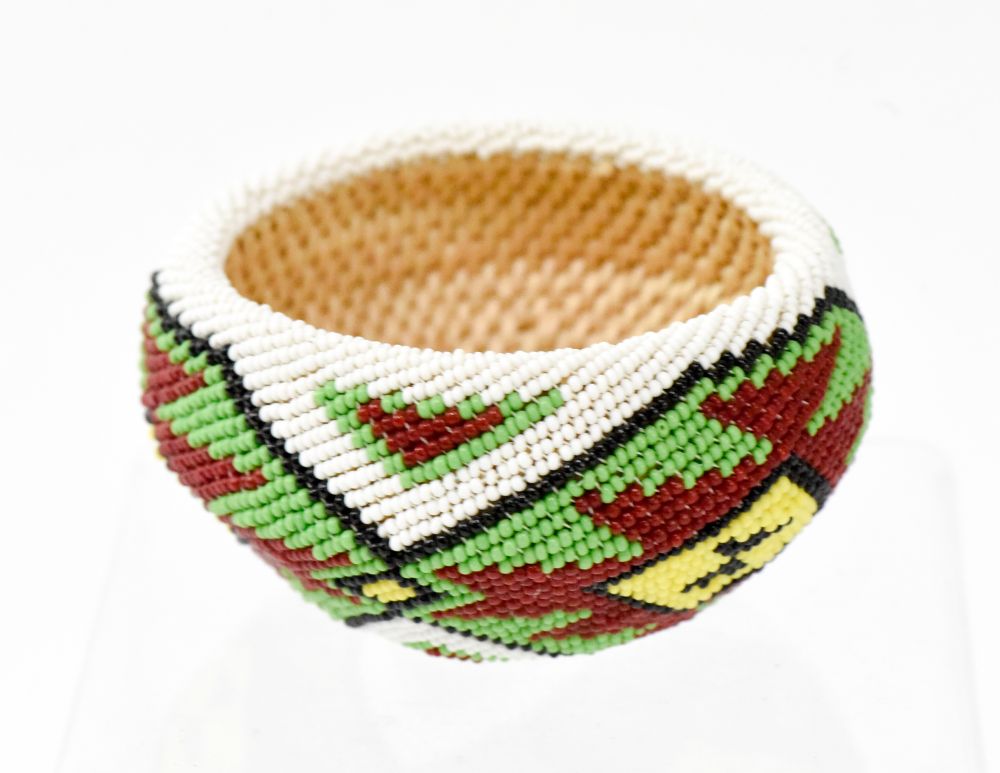 Paiute beaded basket
