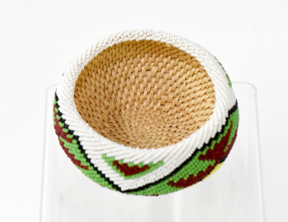Paiute beaded basket