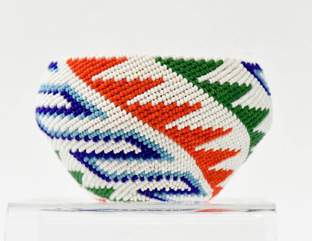 Paiute beaded basket