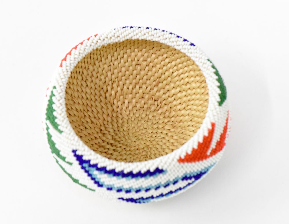 Paiute beaded basket