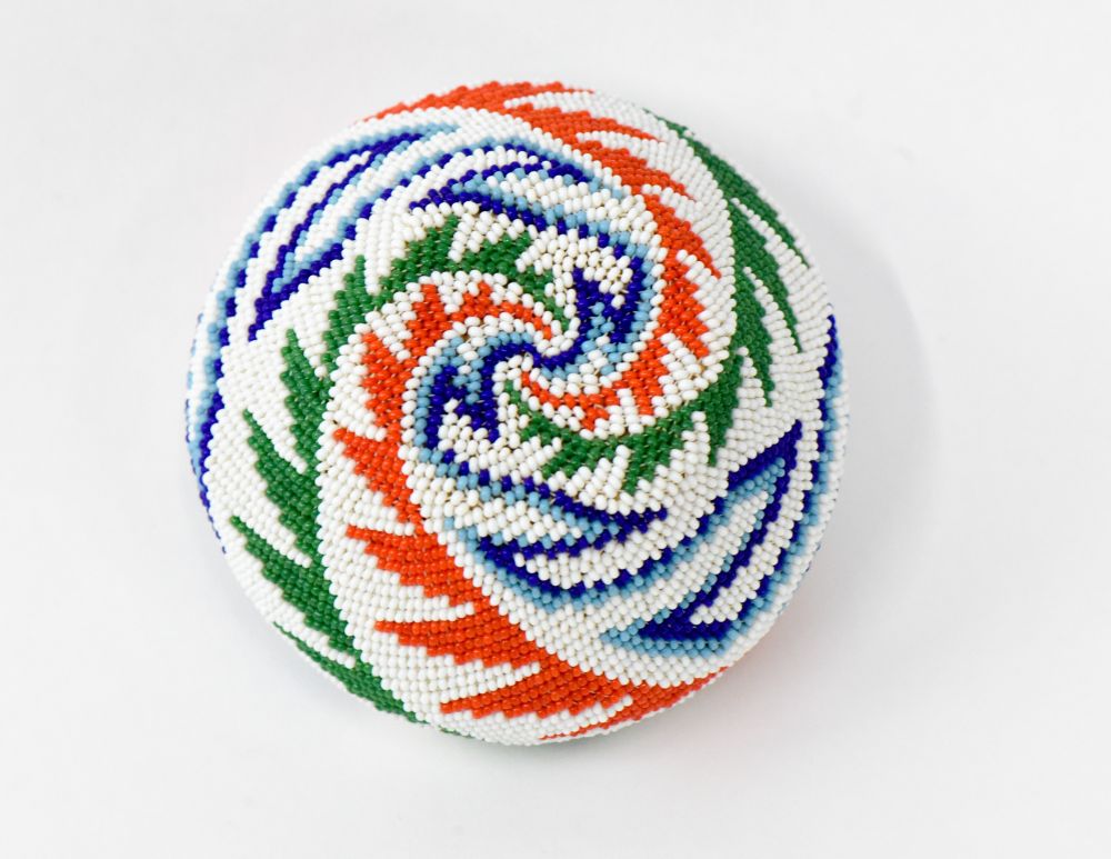 Paiute beaded basket