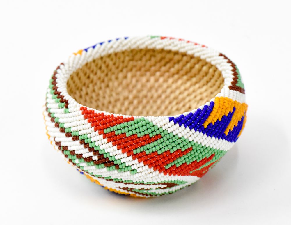 Paiute beaded basket