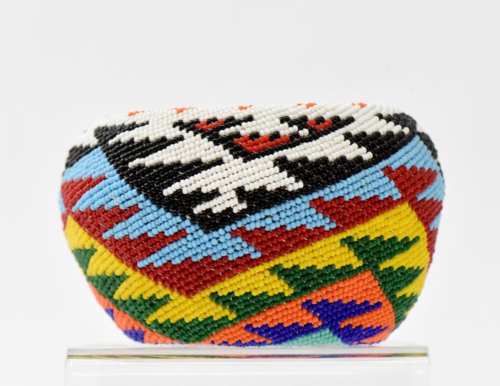 Paiute beaded basket