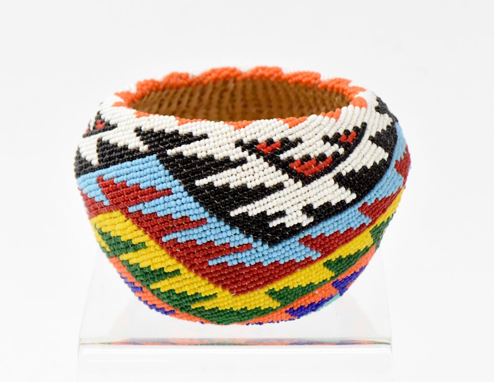 Paiute beaded basket