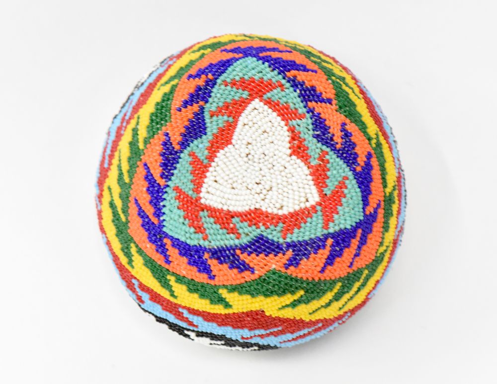 Paiute beaded basket