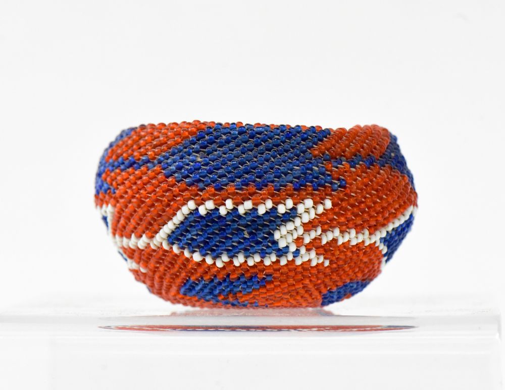Paiute beaded basket