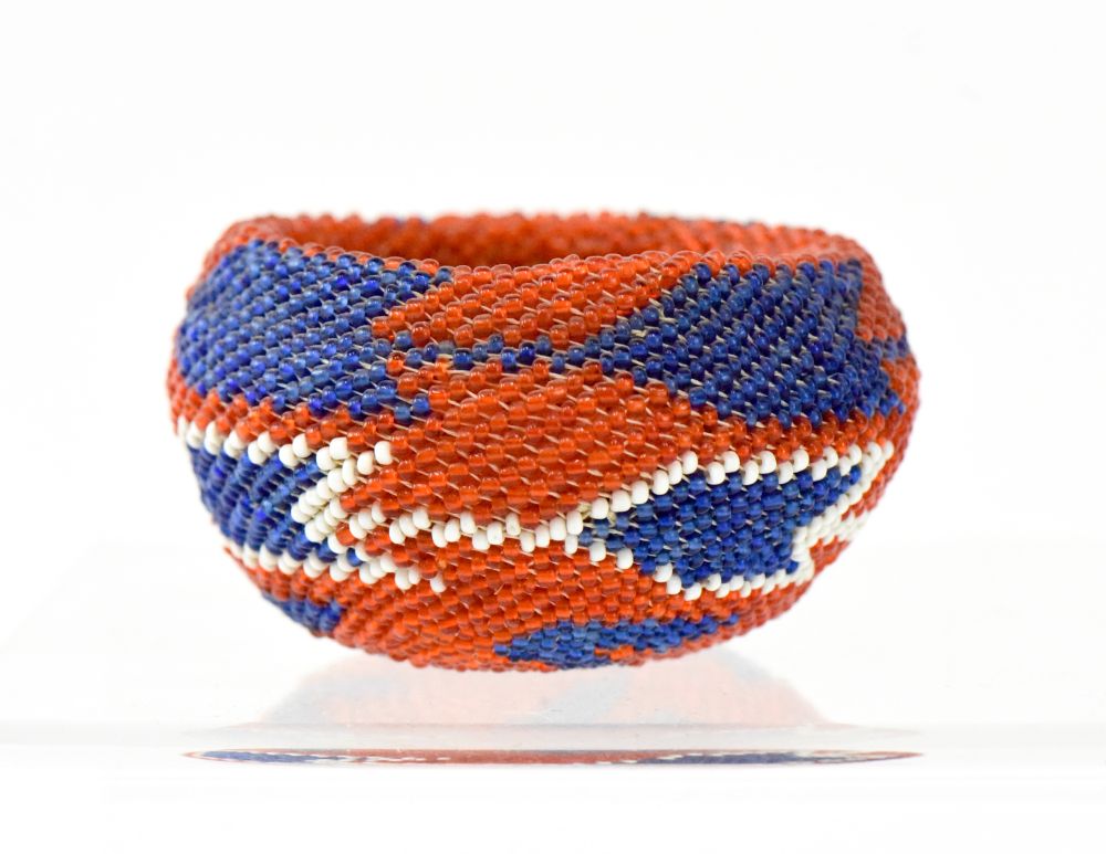 Paiute beaded basket
