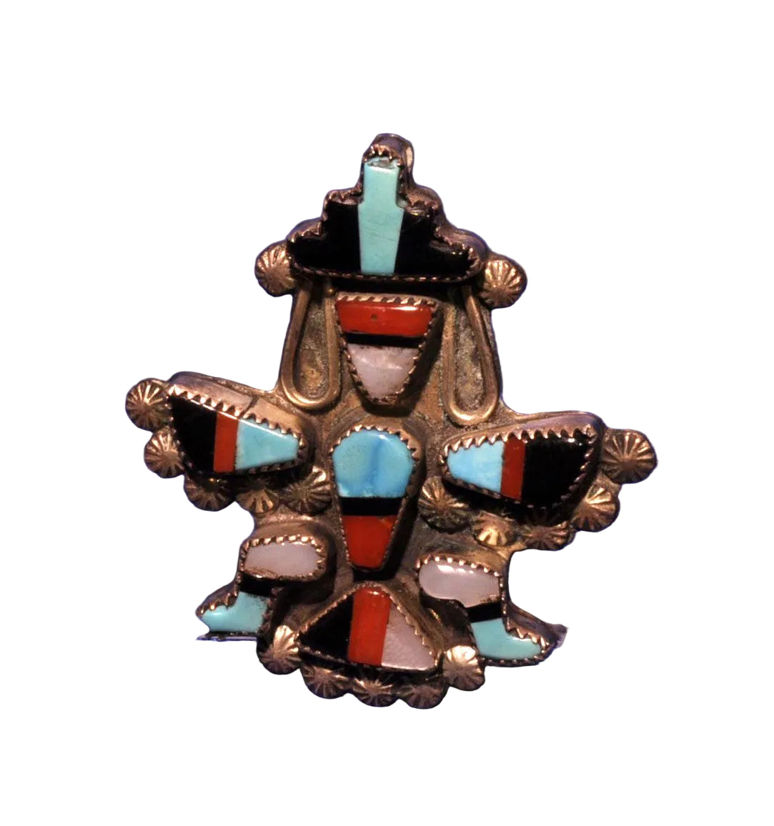 Zuni Knife Winged Diety Pin