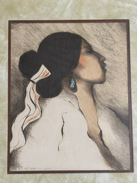 RC Gorman  Lithograph, Navajo Woman St. I, 51/75