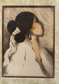 RC Gorman  Lithograph, Navajo Woman St. I, 51/75
