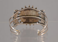 Navajo Bracelet, Cluster Star Cuff; Artist mark by Benson Yazzie