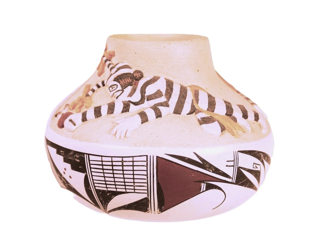 Hopi Pueblo Pottery Jar By H. Jim