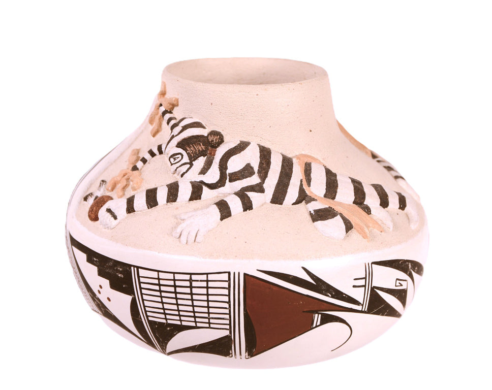 Hopi Pueblo Pottery Jar By H. Jim